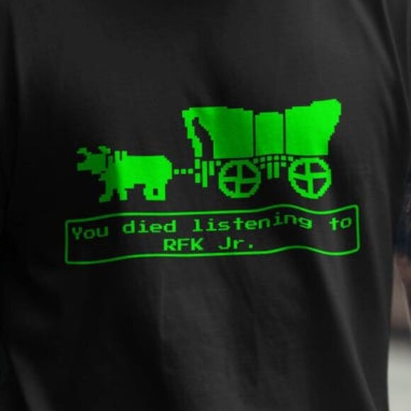 RFK Jr Oregon Trail T-Shirts Parody Shirts Political Humor Funny 165 - Picture 2 of 5